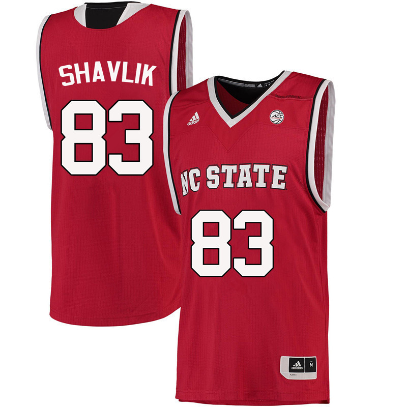 Men NC State Wolfpack #83 Ronnie Shavlik College Basketball Jerseys-Red